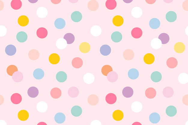 Free Vector | Background seamless pattern  with cute pastel polka dots