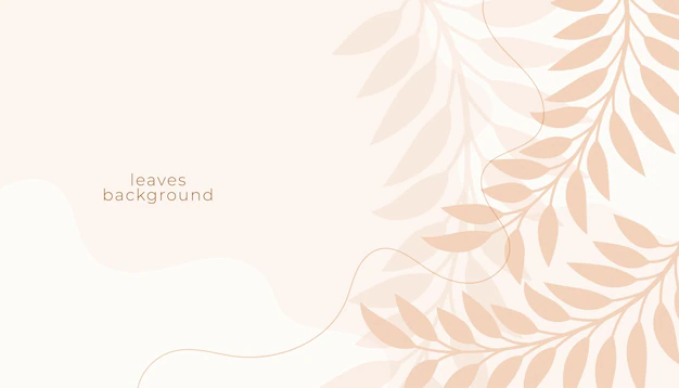 Free Vector | Background with decorative leaves design