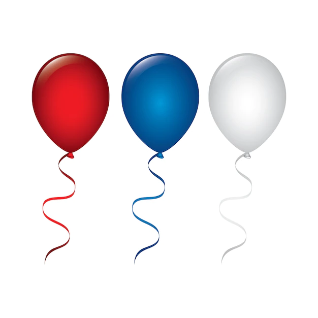 Free Vector | Balloons in usa colors