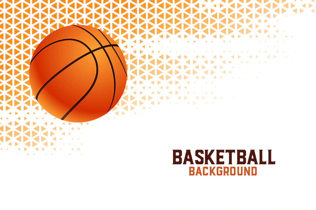 Free Vector | Basketball championship tournament background with triangle patterns