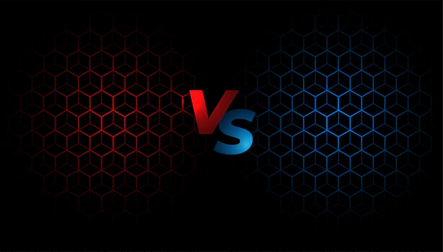 Free Vector | Battle screen versus vs background template design