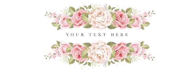 Free Vector | Beautiful banner floral and leaves template