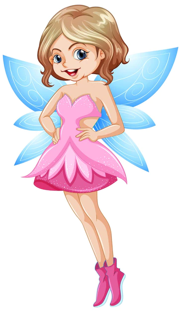 Free Vector | Beautiful fairy girl cartoon character
