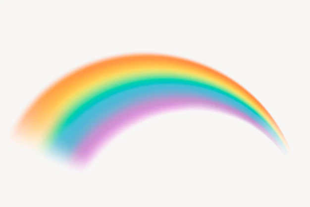Free Vector | Beautiful rainbow element graphic vector