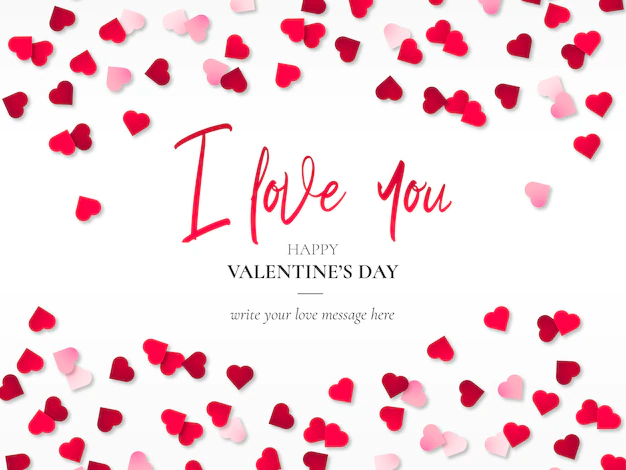 Free Vector | Beautiful valentine's background with papercut hearts