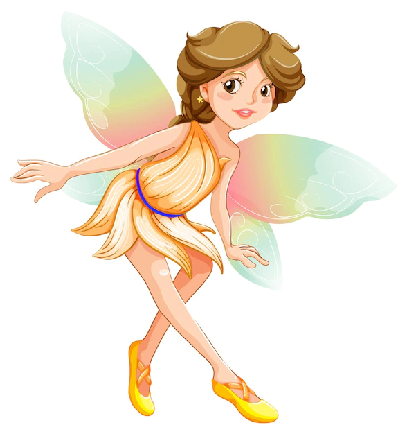 Free Vector | Beauty fairy on a white background