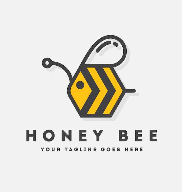 Free Vector | Bee logo template design