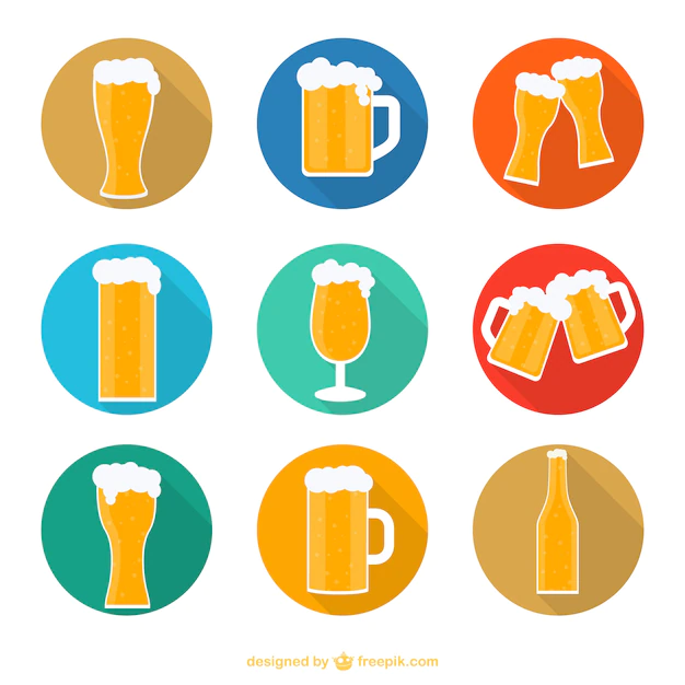 Free Vector | Beer icons