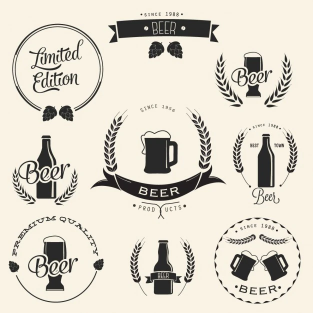 Free Vector | Beer logo design