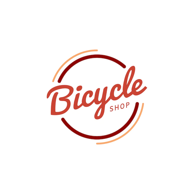 Free Vector | Bicycle shop logo design vector