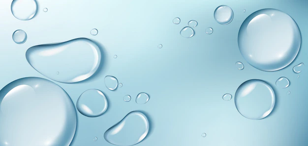 Free Vector | Big water drops on blue background. aqua background