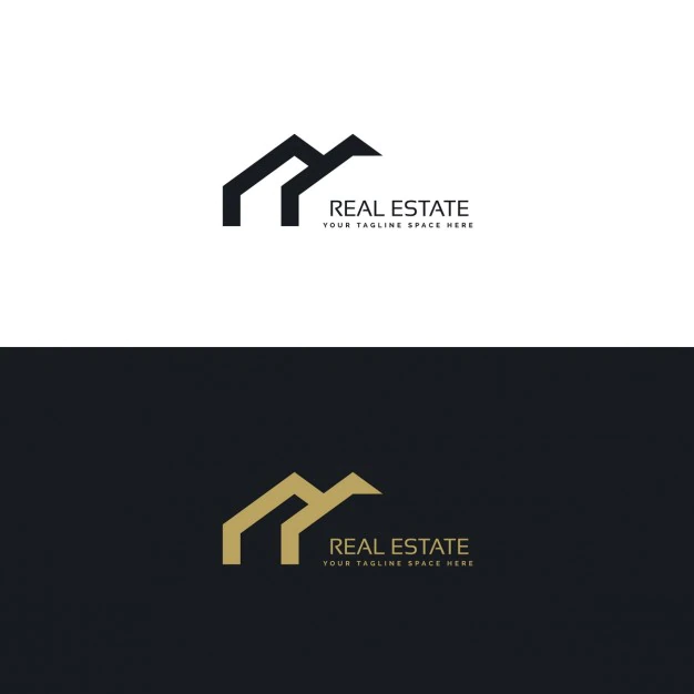 Free Vector | Black and gold geometric logo