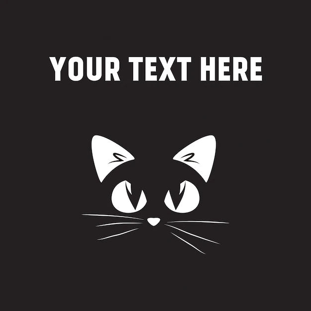 Free Vector | Black cat background