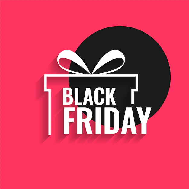 Free Vector | Black friday background with gift