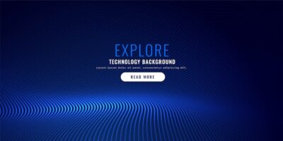 Free Vector | Blue particle mesh background design