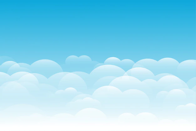 Free Vector | Blue sky with clouds background elegant