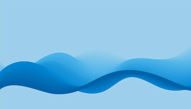 Free Vector | Blue smooth flowing dynamic wave background