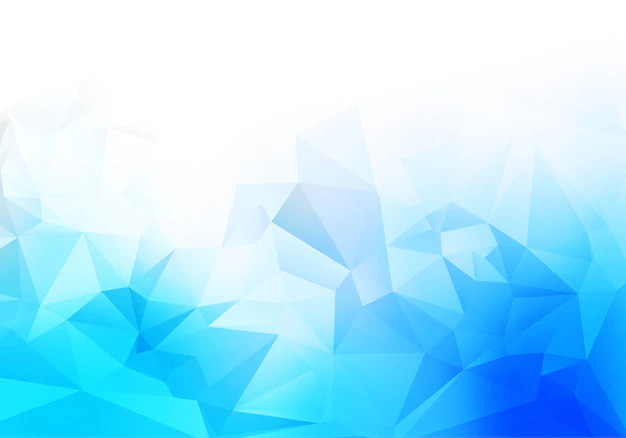 Free Vector | Blue white low poly triangle shapes background