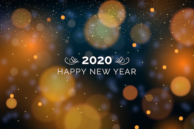 Free Vector | Blurred new year 2020 background