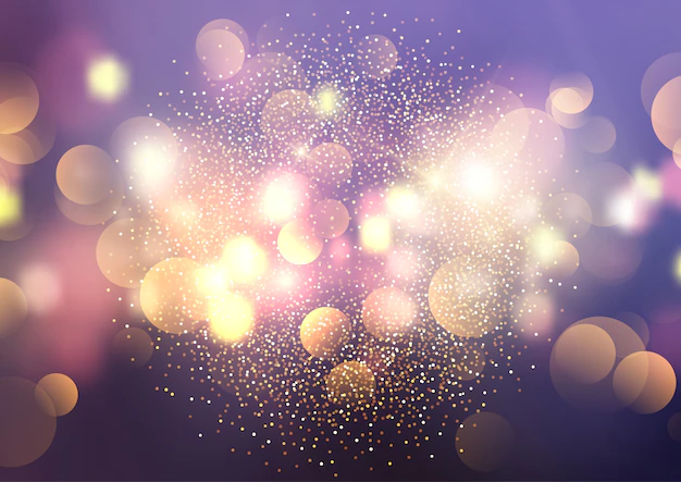 Free Vector | Bokeh lights and glitter background