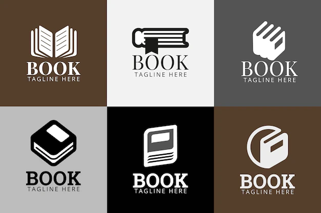 Free Vector | Book logo template pack