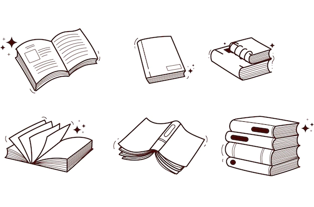 Free Vector | Book notebook doodle hand drawn icon symbol education concept