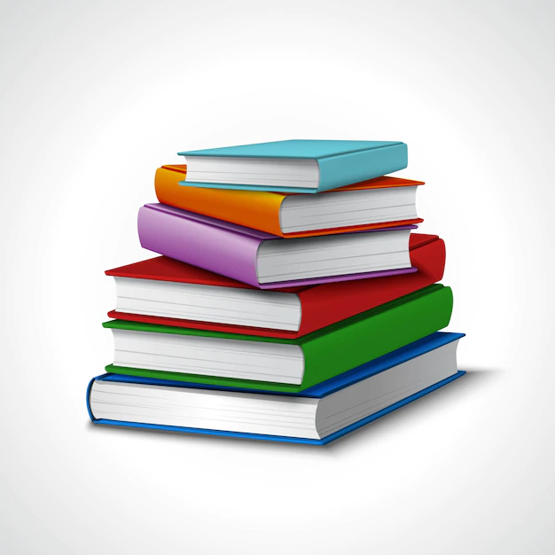 Free Vector | Books stack realistic