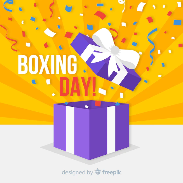 Free Vector | Boxing day sale background