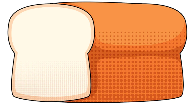Free Vector | Bread on white background