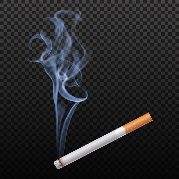 Free Vector | Burning cigarette isolated