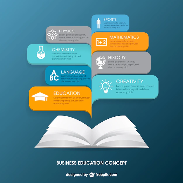 Free Vector | Business education infographic