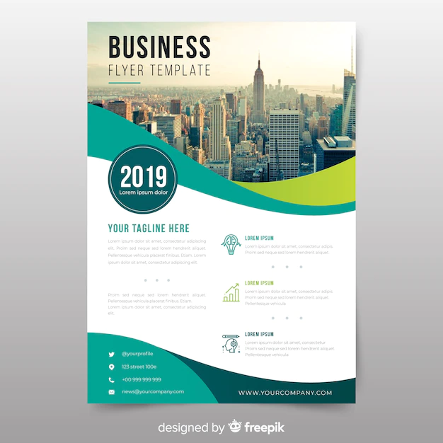 Free Vector | Business flyer