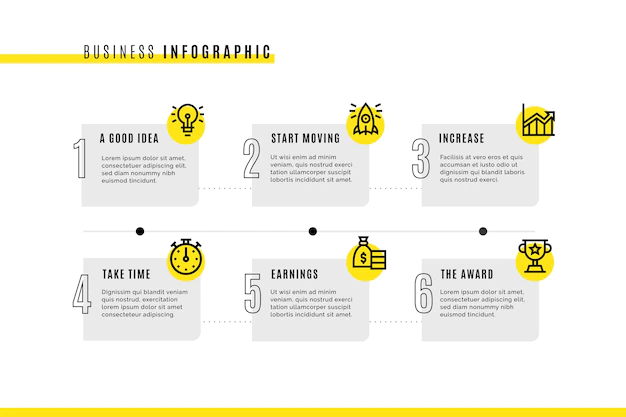 Free Vector | Business infographic template with icons