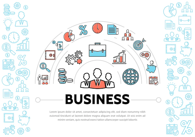 Free Vector | Business management and finance elements