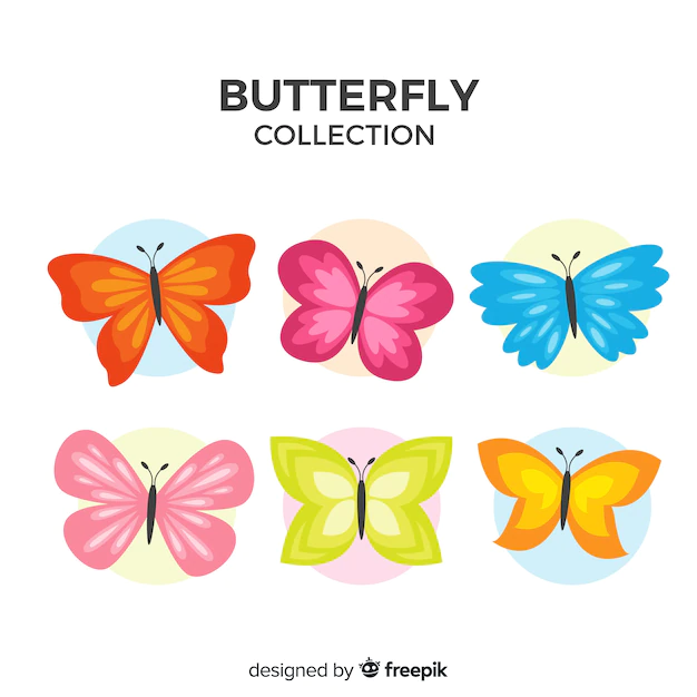 Free Vector | Butterfly collection