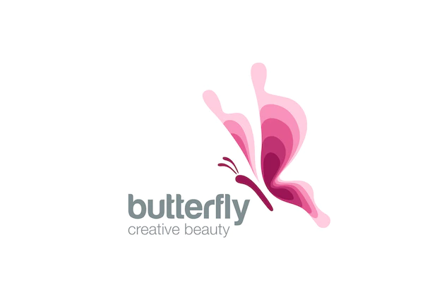 Free Vector | Butterfly logo  icon.