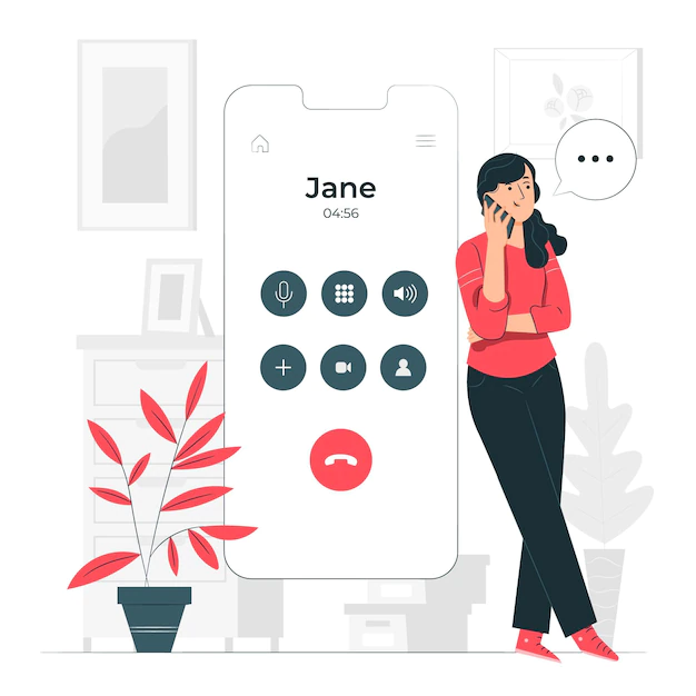 Free Vector | Calling concept illustration