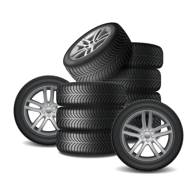 Free Vector | Car wheels realistic design concept