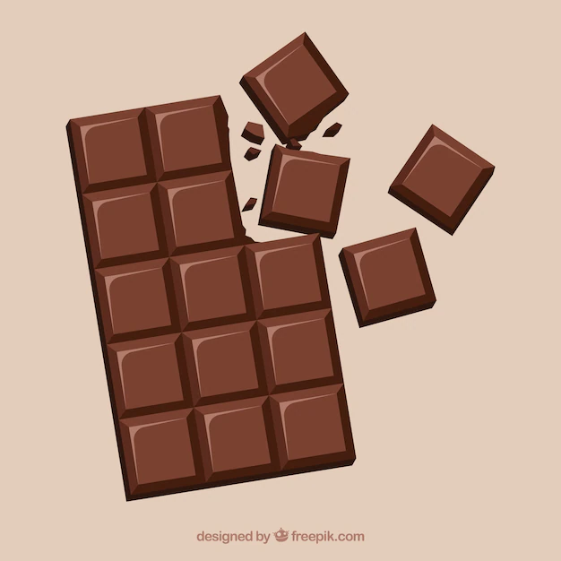 Free Vector | Chocolate bars and pieces collection with different shapes and flavors