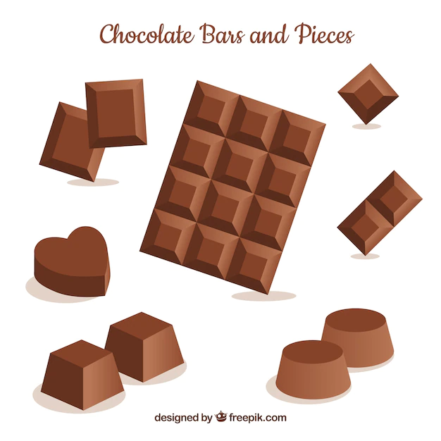 Free Vector | Chocolate bars and pieces