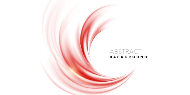 Free Vector | Circular red wave background