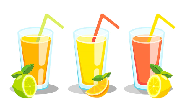 Free Vector | Citrus lemonade illustration