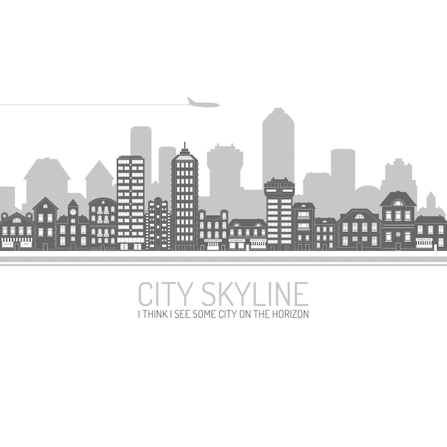 Free Vector | City skyline black