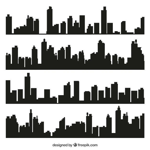 Free Vector | City skylines