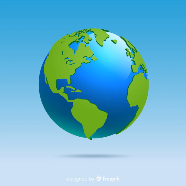 Free Vector | Classic planet earth with gradient style