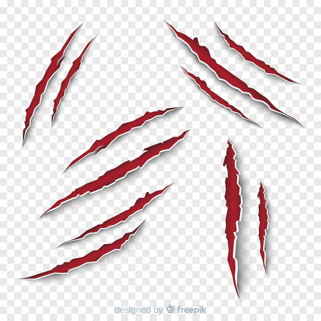 Free Vector | Claw scratches