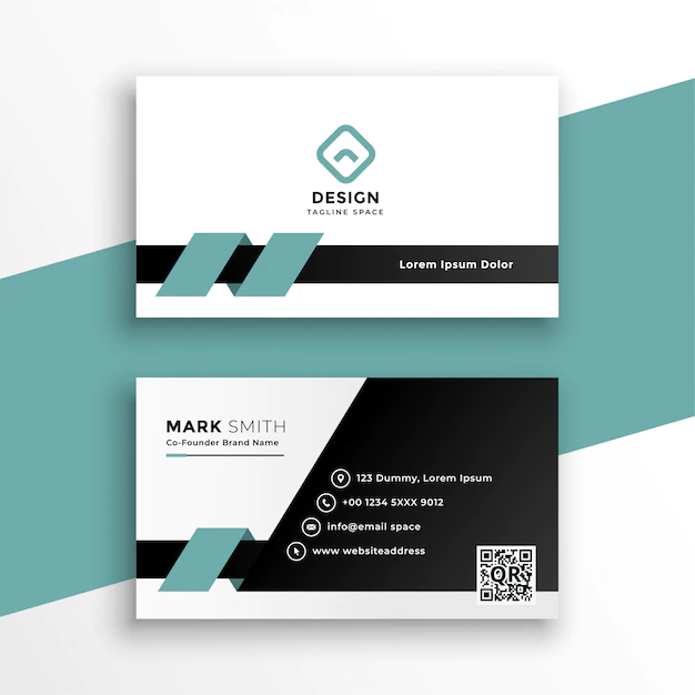 Free Vector | Clean style modern business card template
