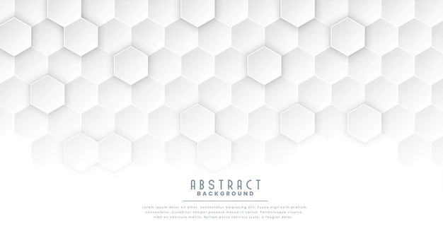 Free Vector | Clean white hexagonal medical concept background