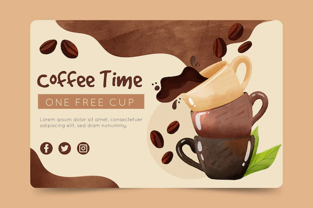 Free Vector | Coffee banner template