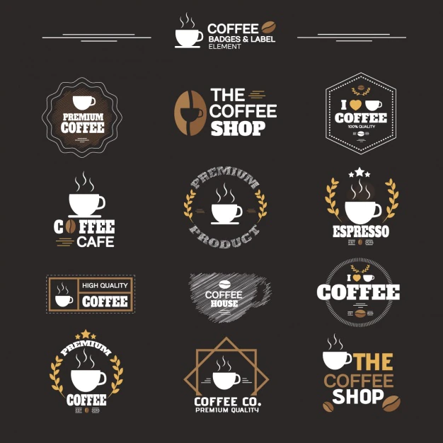 Free Vector | Coffee labels collection